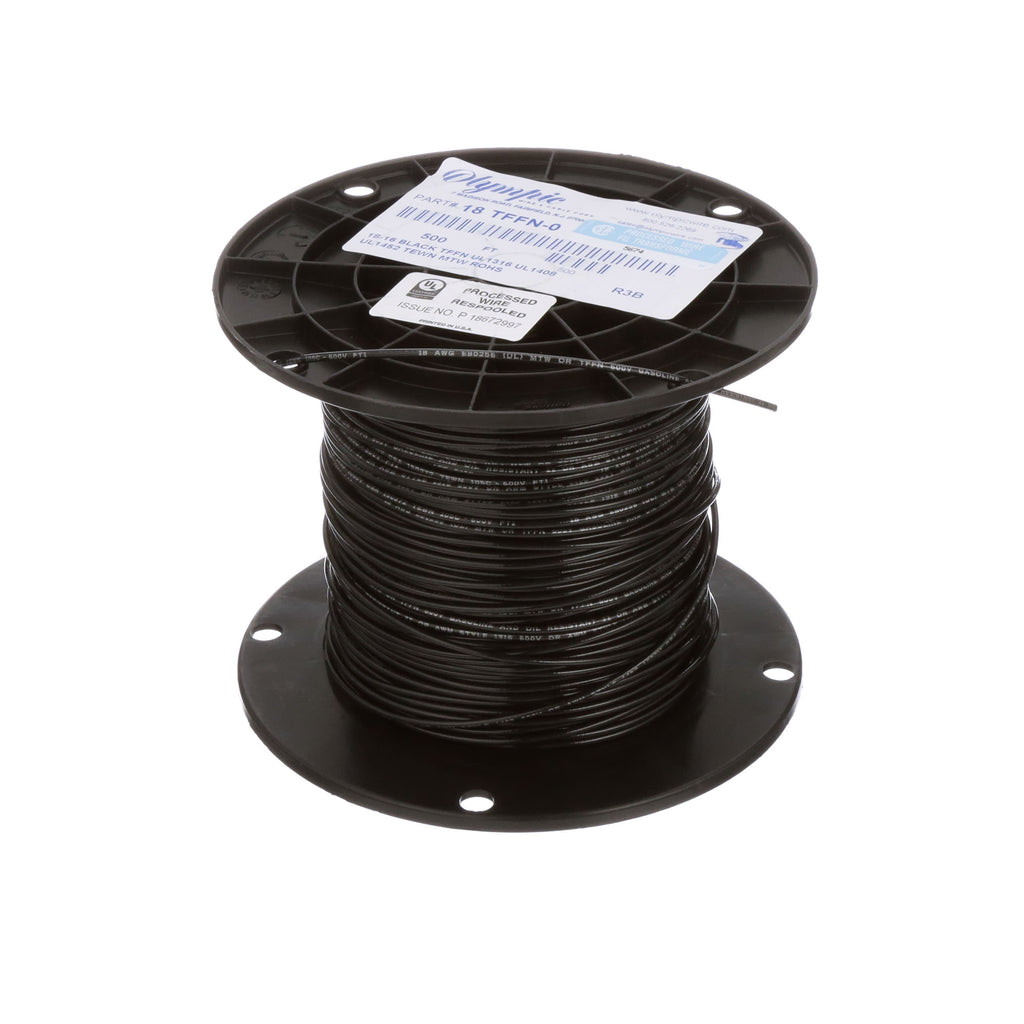 Olympic Wire and Cable Corp. TFFN 18G/ST BLACK