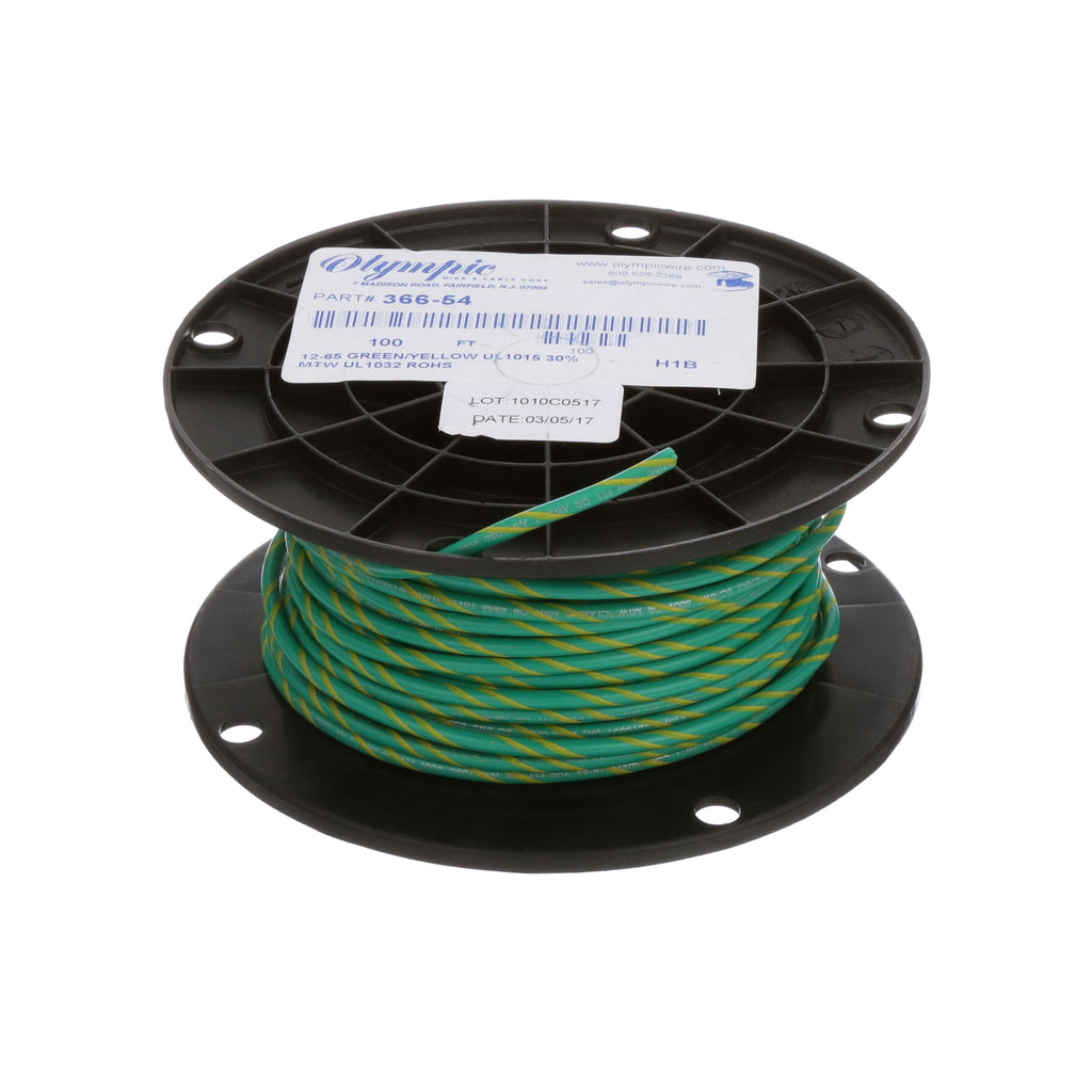 Olympic Wire and Cable Corp. 366 GRN/YEL CX/100